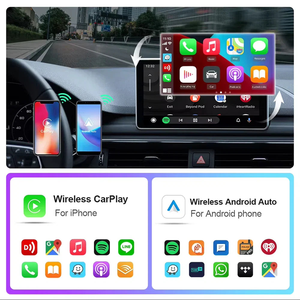 Boîtier AI adaptateur CarPlay intelligent