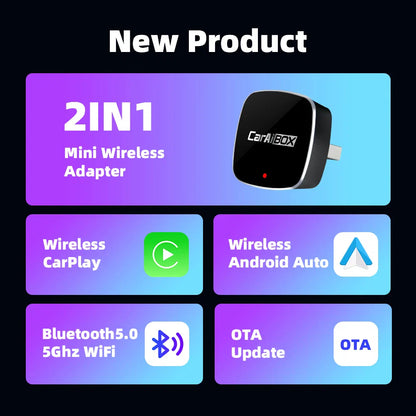 Boîtier AI adaptateur CarPlay intelligent
