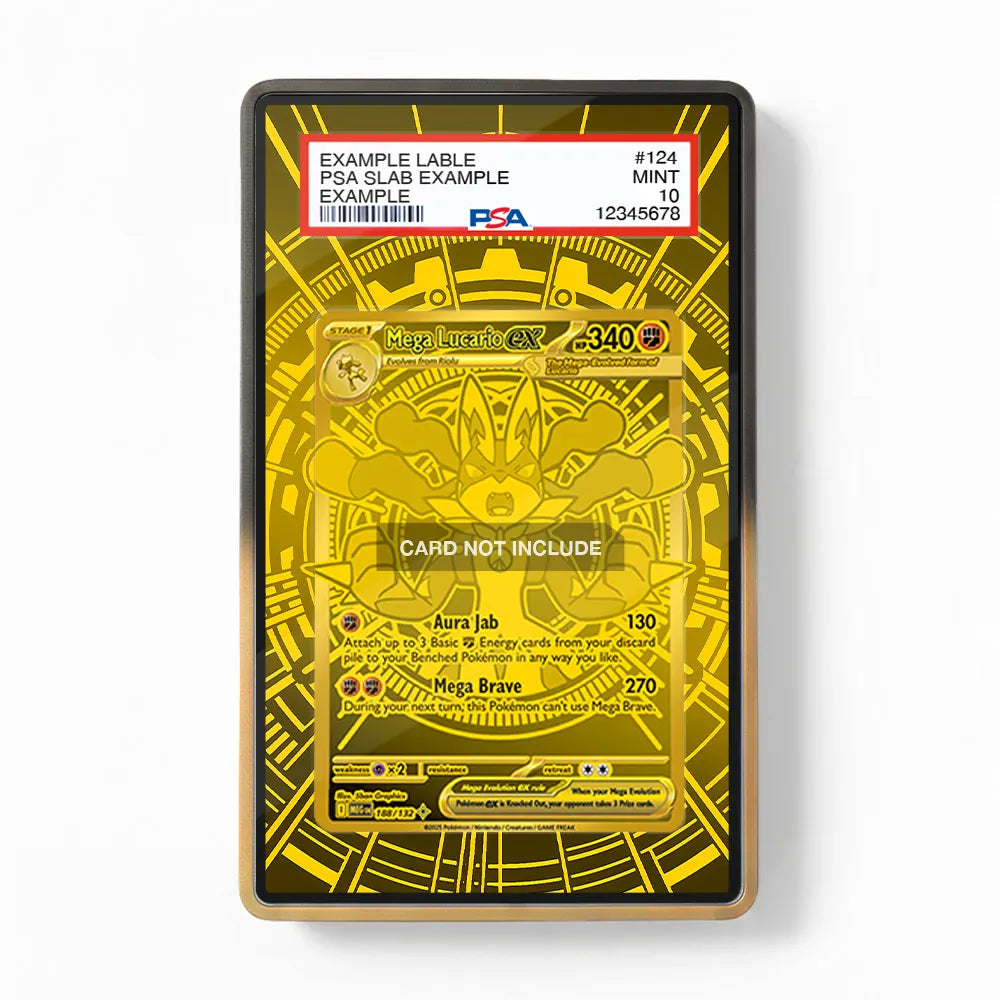 Mega Lucario ex 188-132 Hyper Rare Pokemon Base Set Extended Art Display Cases